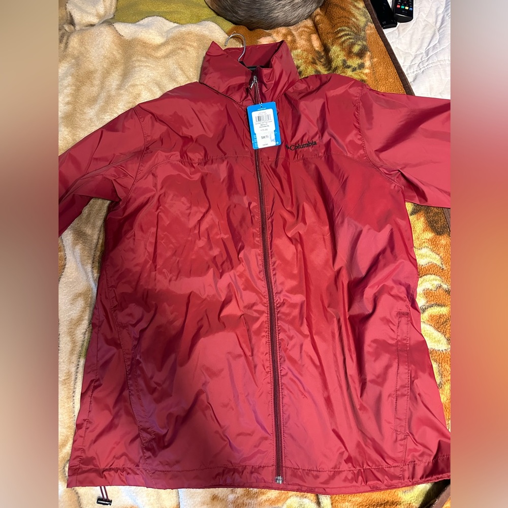 Burgundy Columbia Jacket. Size LT new with tags.